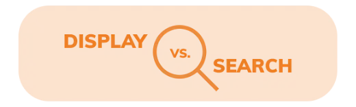 Display vs. Search with magnifying glass